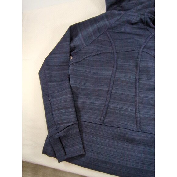 Athleta Hoodie Women's Medium Full Zip Blue Sweatshirt Long Sleeve - Picture 8 of 9